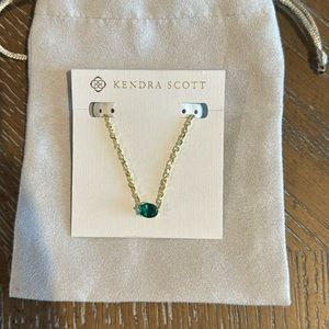 Kendra Scott Cailin Necklace in Green Stone